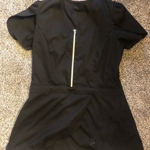 Small black jaanuu scrub top